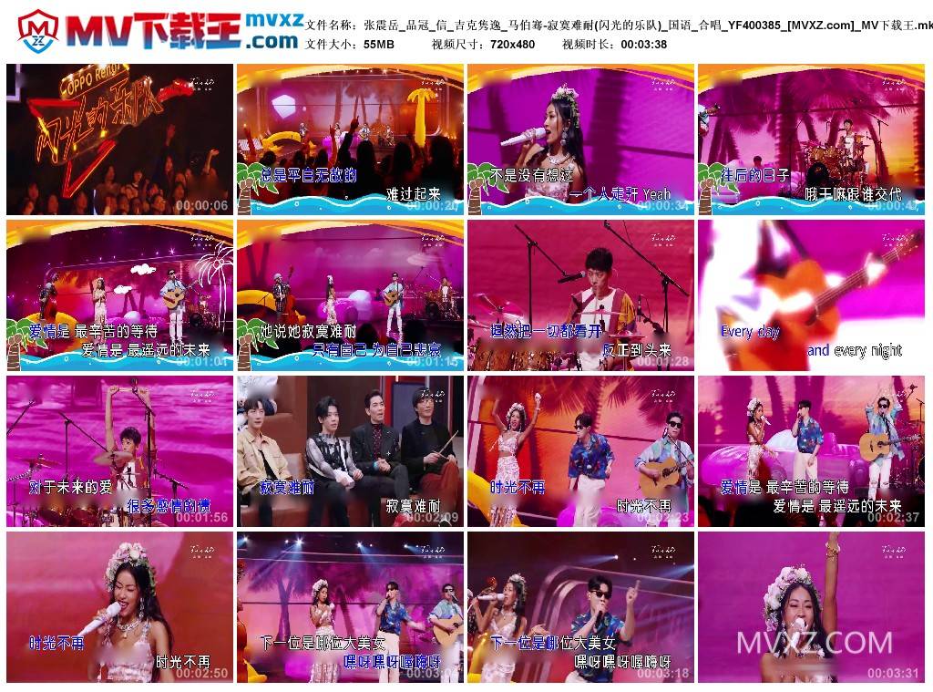 张震岳_品冠_信_吉克隽逸_马伯骞-寂寞难耐(闪光的乐队)_国语_合唱_YF400385